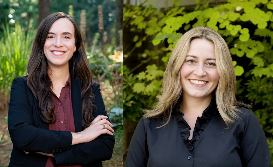 Allison LaPlante (left) and Lia Comerford (right)