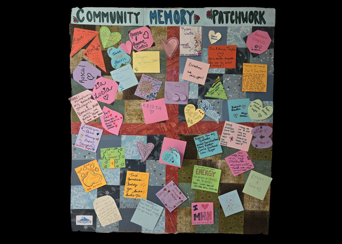 Community Memory Patchwork, by Laura Lirette