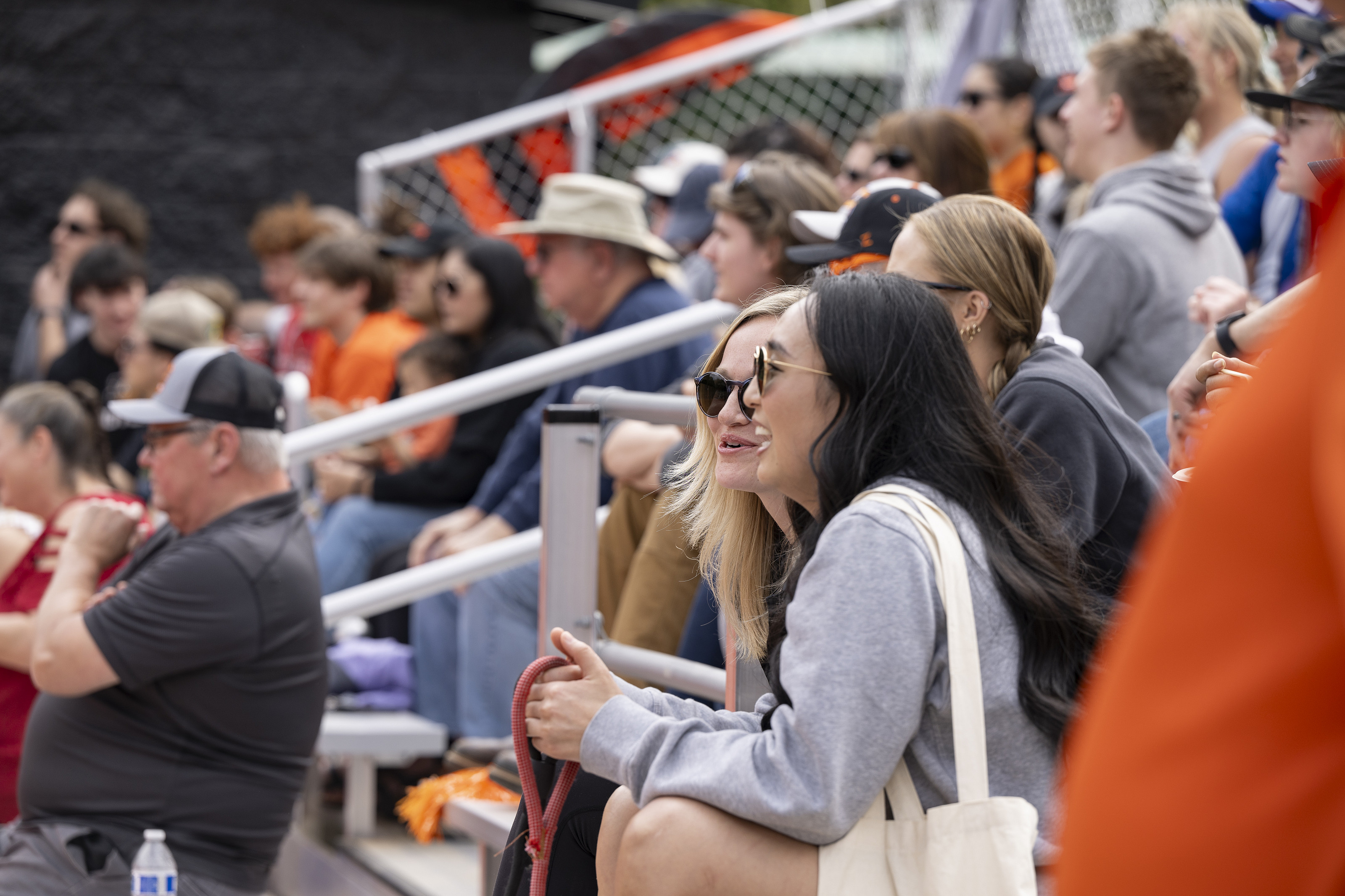 Crowd shot of game spectators.