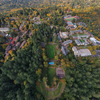 Campus from above the Estate Gardens.
