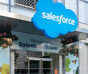 Corporate Salesforce office in New York. Salesforce, Inc. is an American cloud-based software company.