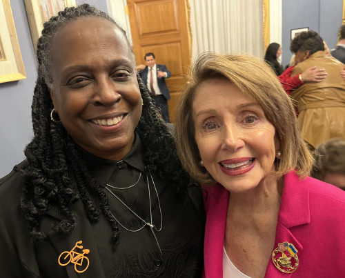 On the way to the State of the Union address, President Robin Holmes-Sullivan ran into Congresswoman and former Speaker of the House Nanc...