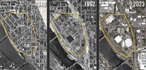 Three aerial maps.