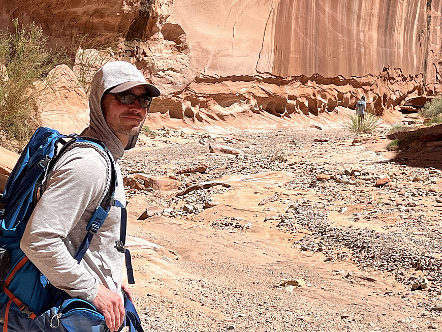 Justin Kooyman on a recent backpacking trip in the Escalante National Monument.