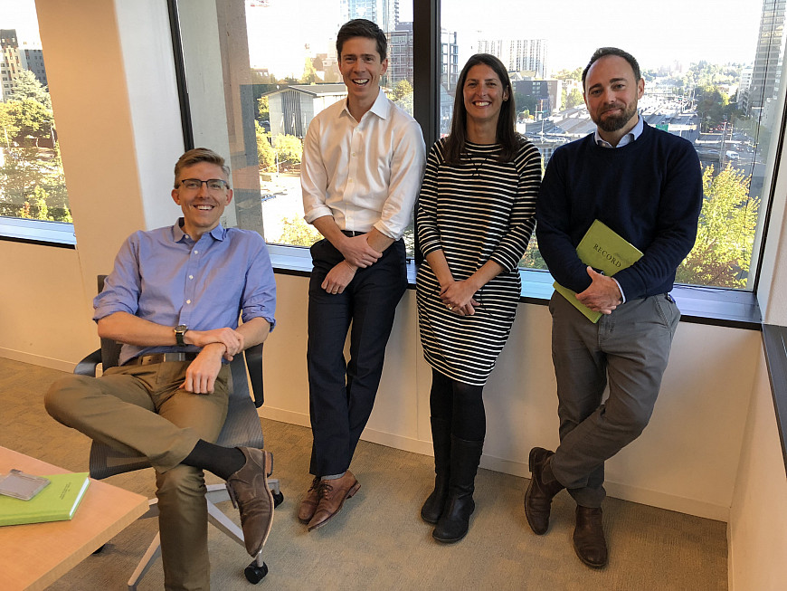 Pictured from Left to Right: Lewis & Clark alums working in US EPA Region 10 Office of Regional Counsel Will McLaren, John Matt Moor...